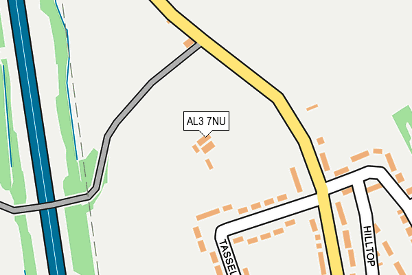 AL3 7NU map - OS OpenMap – Local (Ordnance Survey)