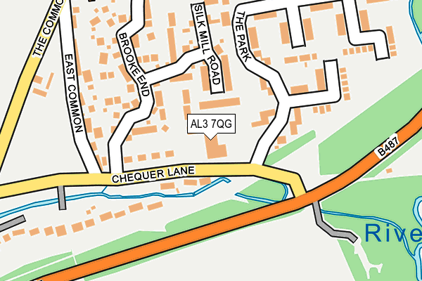 AL3 7QG map - OS OpenMap – Local (Ordnance Survey)