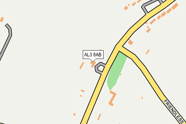 AL3 8AB map - OS OpenMap – Local (Ordnance Survey)