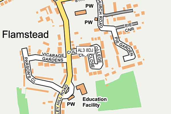 Map of POSITIVE GOLF LTD at local scale