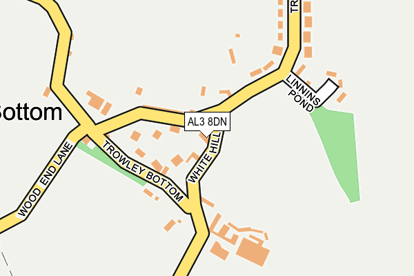 AL3 8DN map - OS OpenMap – Local (Ordnance Survey)