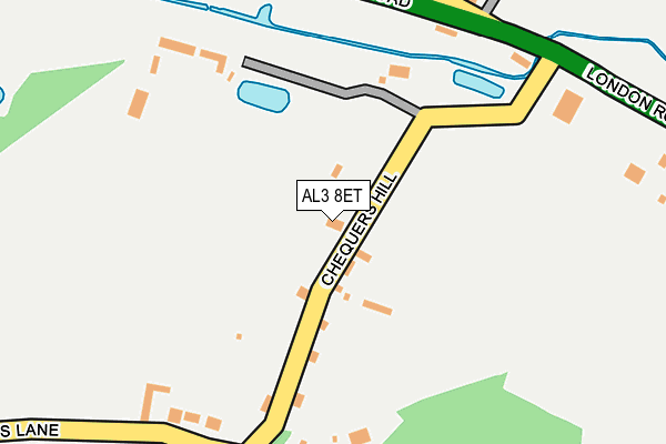 AL3 8ET map - OS OpenMap – Local (Ordnance Survey)