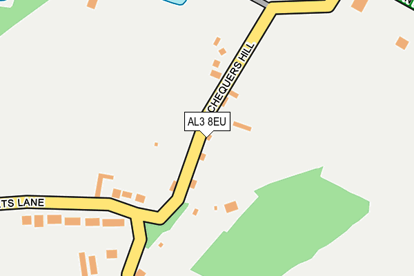 AL3 8EU map - OS OpenMap – Local (Ordnance Survey)