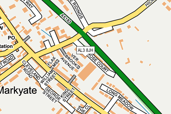 AL3 8JH map - OS OpenMap – Local (Ordnance Survey)