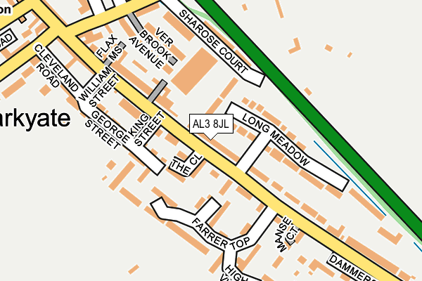 AL3 8JL map - OS OpenMap – Local (Ordnance Survey)