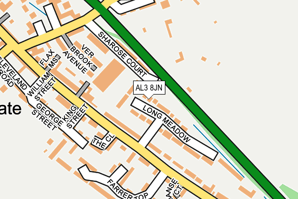 AL3 8JN map - OS OpenMap – Local (Ordnance Survey)