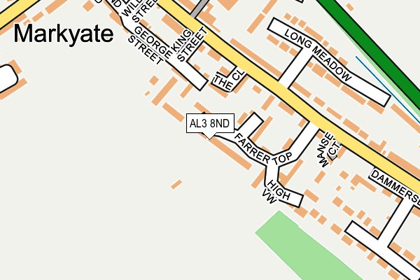 AL3 8ND map - OS OpenMap – Local (Ordnance Survey)