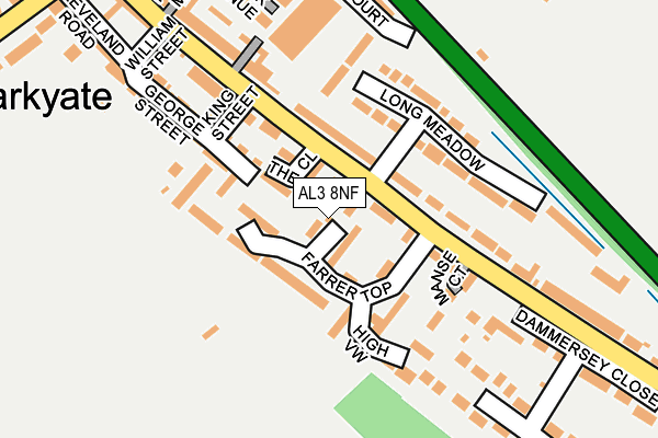 AL3 8NF map - OS OpenMap – Local (Ordnance Survey)