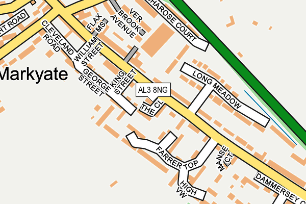 AL3 8NG map - OS OpenMap – Local (Ordnance Survey)