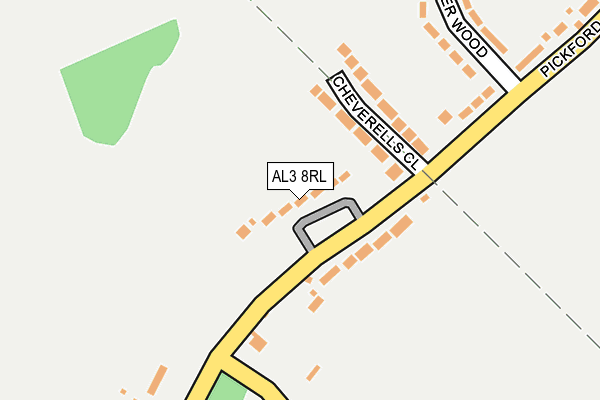 AL3 8RL map - OS OpenMap – Local (Ordnance Survey)