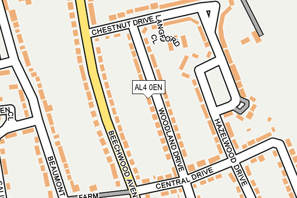 AL4 0EN map - OS OpenMap – Local (Ordnance Survey)