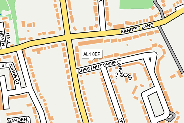 AL4 0EP map - OS OpenMap – Local (Ordnance Survey)