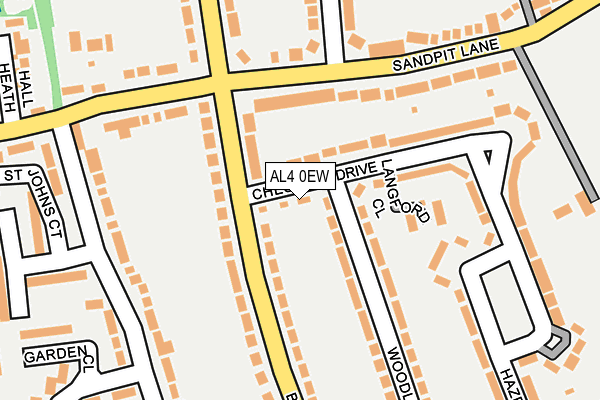 AL4 0EW map - OS OpenMap – Local (Ordnance Survey)