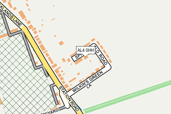 AL4 0HH map - OS OpenMap – Local (Ordnance Survey)