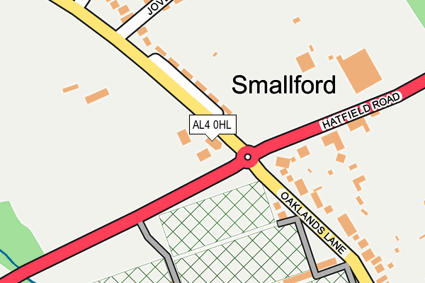 AL4 0HL map - OS OpenMap – Local (Ordnance Survey)