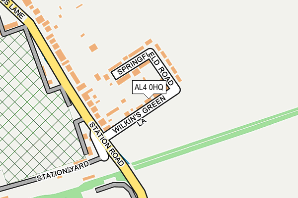AL4 0HQ map - OS OpenMap – Local (Ordnance Survey)