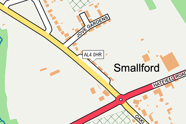 AL4 0HR map - OS OpenMap – Local (Ordnance Survey)