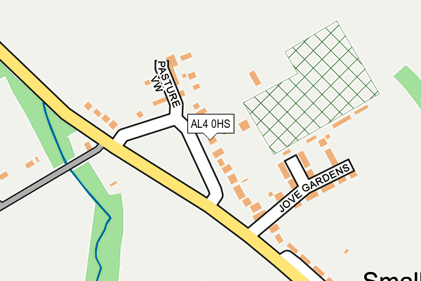 AL4 0HS map - OS OpenMap – Local (Ordnance Survey)