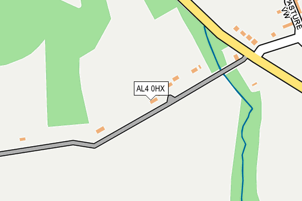 AL4 0HX map - OS OpenMap – Local (Ordnance Survey)