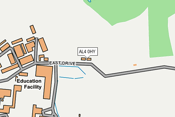 AL4 0HY map - OS OpenMap – Local (Ordnance Survey)