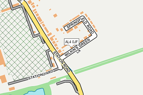 AL4 0JF map - OS OpenMap – Local (Ordnance Survey)