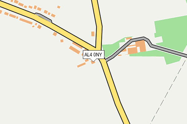 AL4 0NY map - OS OpenMap – Local (Ordnance Survey)