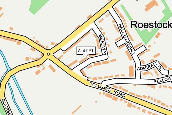 AL4 0PT map - OS OpenMap – Local (Ordnance Survey)