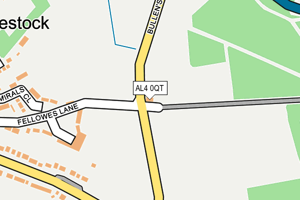AL4 0QT map - OS OpenMap – Local (Ordnance Survey)