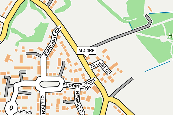 AL4 0RE map - OS OpenMap – Local (Ordnance Survey)