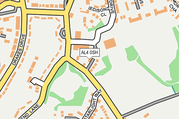 AL4 0SH map - OS OpenMap – Local (Ordnance Survey)