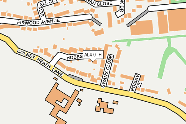 AL4 0TH map - OS OpenMap – Local (Ordnance Survey)