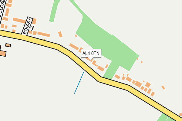 AL4 0TN map - OS OpenMap – Local (Ordnance Survey)