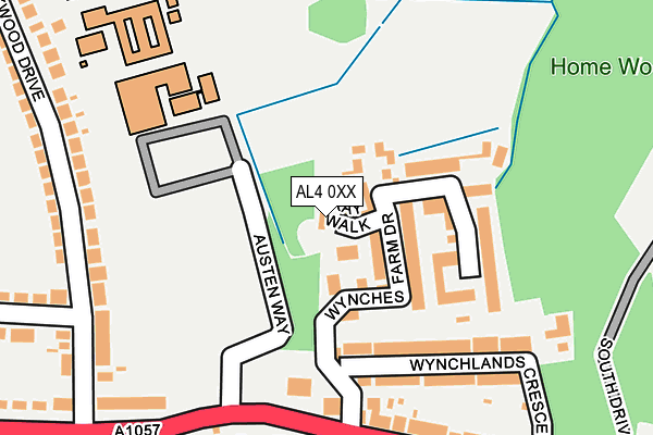 AL4 0XX map - OS OpenMap – Local (Ordnance Survey)