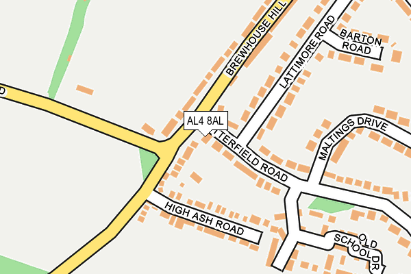 AL4 8AL map - OS OpenMap – Local (Ordnance Survey)