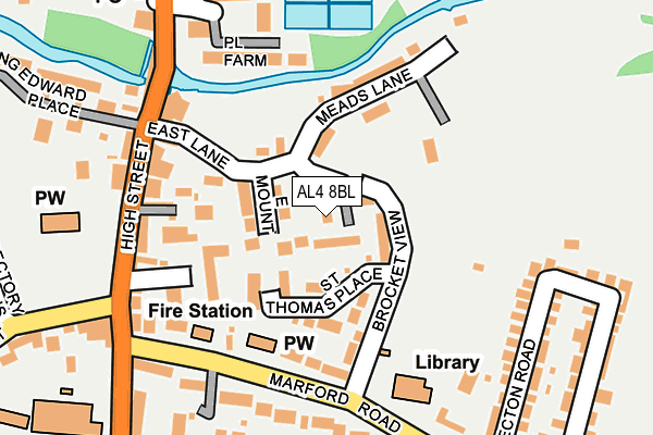 AL4 8BL map - OS OpenMap – Local (Ordnance Survey)