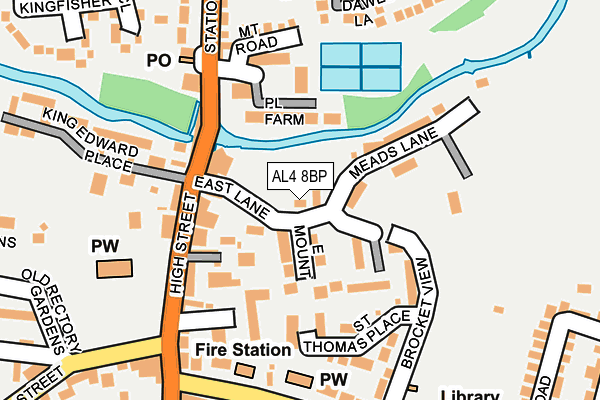 AL4 8BP map - OS OpenMap – Local (Ordnance Survey)