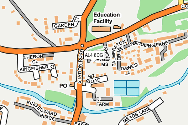 AL4 8DG map - OS OpenMap – Local (Ordnance Survey)