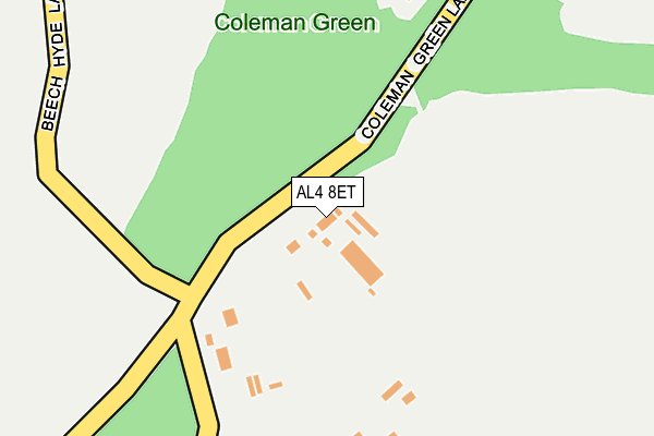 AL4 8ET map - OS OpenMap – Local (Ordnance Survey)
