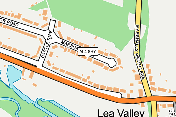 AL4 8HY map - OS OpenMap – Local (Ordnance Survey)
