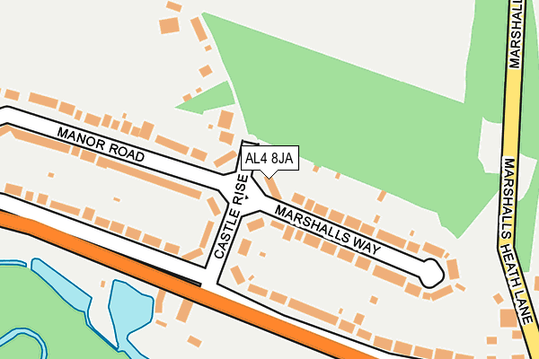 AL4 8JA map - OS OpenMap – Local (Ordnance Survey)