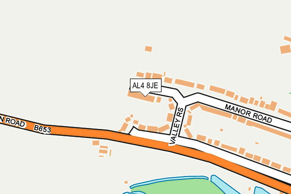 AL4 8JE map - OS OpenMap – Local (Ordnance Survey)
