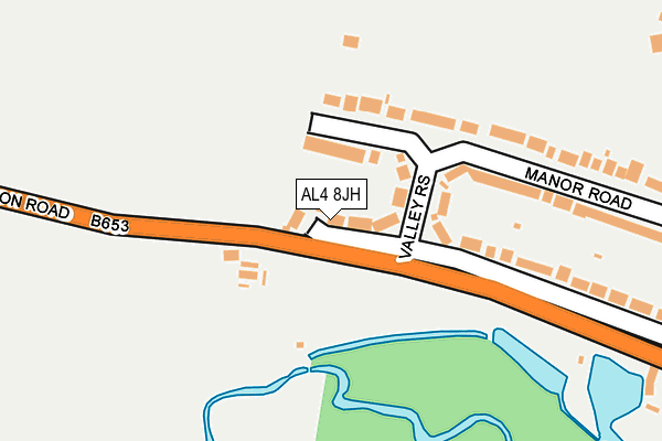 AL4 8JH map - OS OpenMap – Local (Ordnance Survey)