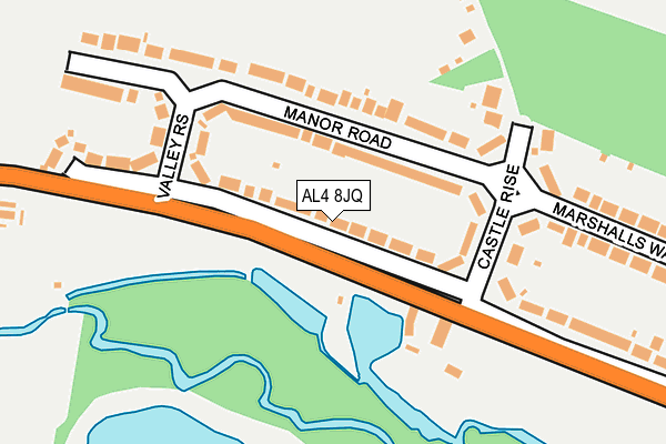 AL4 8JQ map - OS OpenMap – Local (Ordnance Survey)
