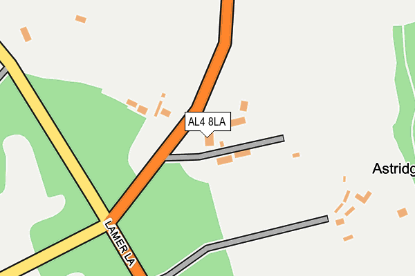 AL4 8LA map - OS OpenMap – Local (Ordnance Survey)