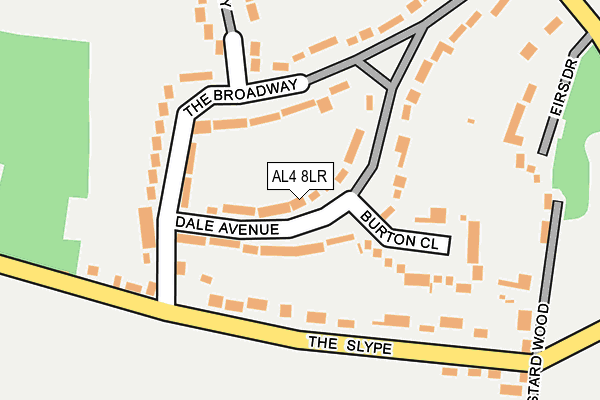 AL4 8LR map - OS OpenMap – Local (Ordnance Survey)