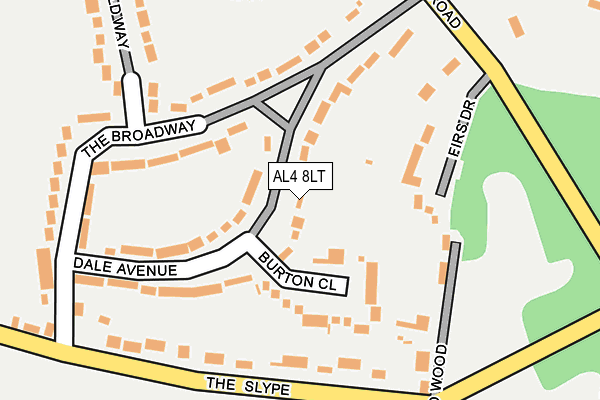AL4 8LT map - OS OpenMap – Local (Ordnance Survey)