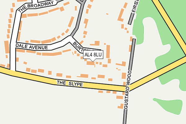 AL4 8LU map - OS OpenMap – Local (Ordnance Survey)