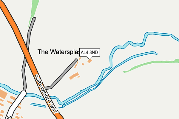 AL4 8ND map - OS OpenMap – Local (Ordnance Survey)