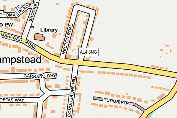 AL4 8NG map - OS OpenMap – Local (Ordnance Survey)