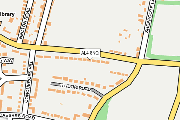 AL4 8NQ map - OS OpenMap – Local (Ordnance Survey)